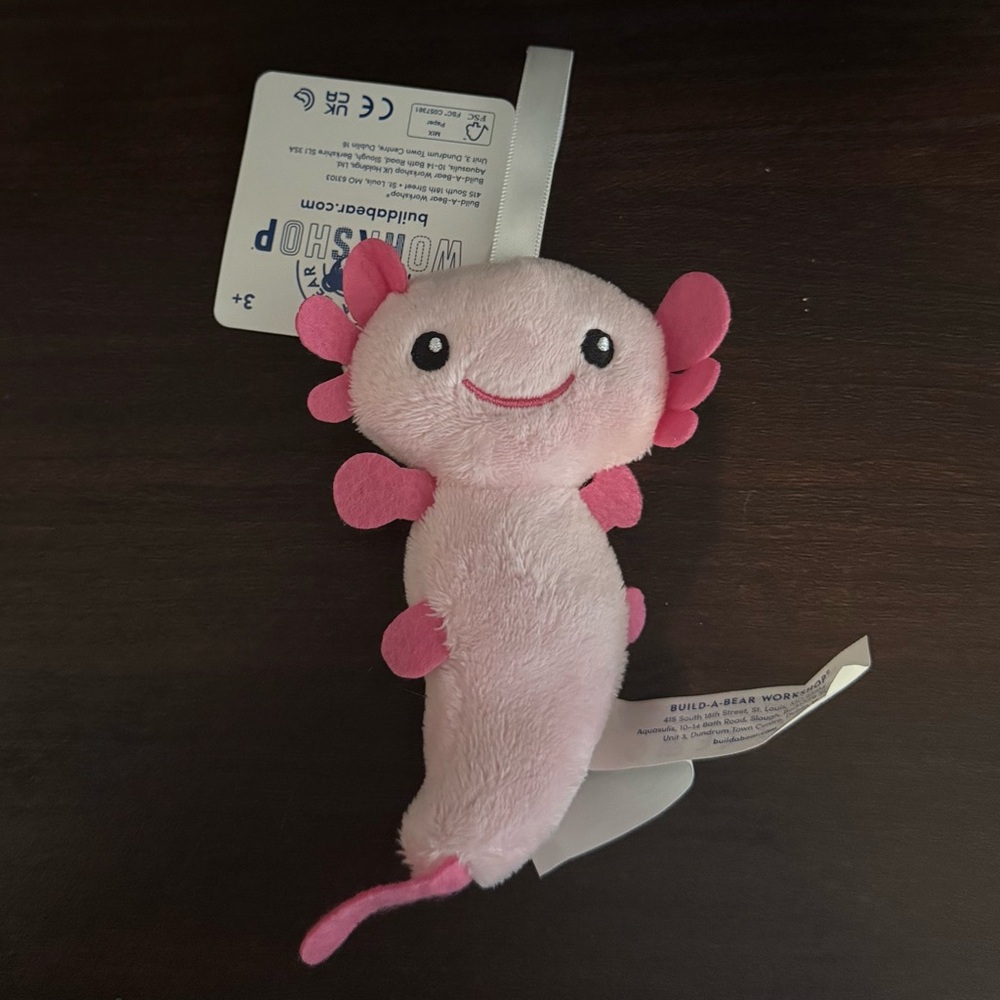 Build-A-Bear Axolotl Pink Ornament